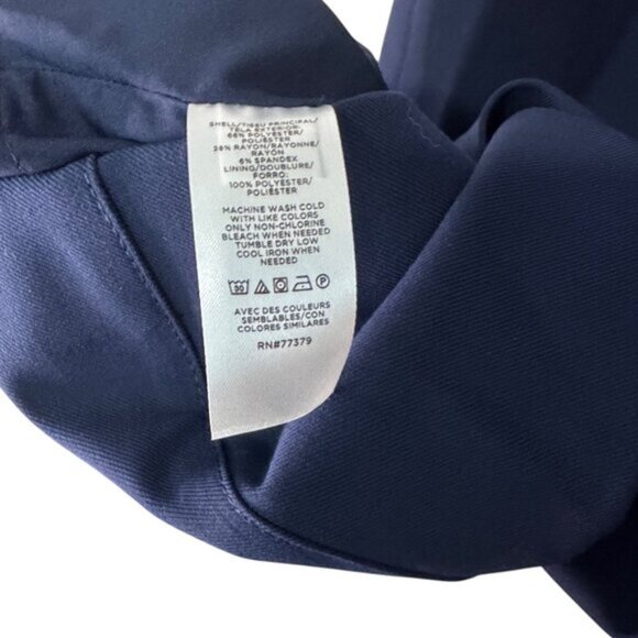 EUC Ann Taylor Short Sleeve Sheath Dress | Blue | Size 12 Petite - Picture 6 of 6